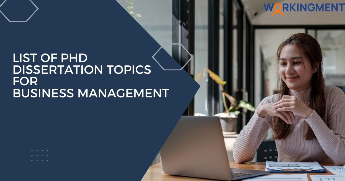 Dissertation Topics For Business Management